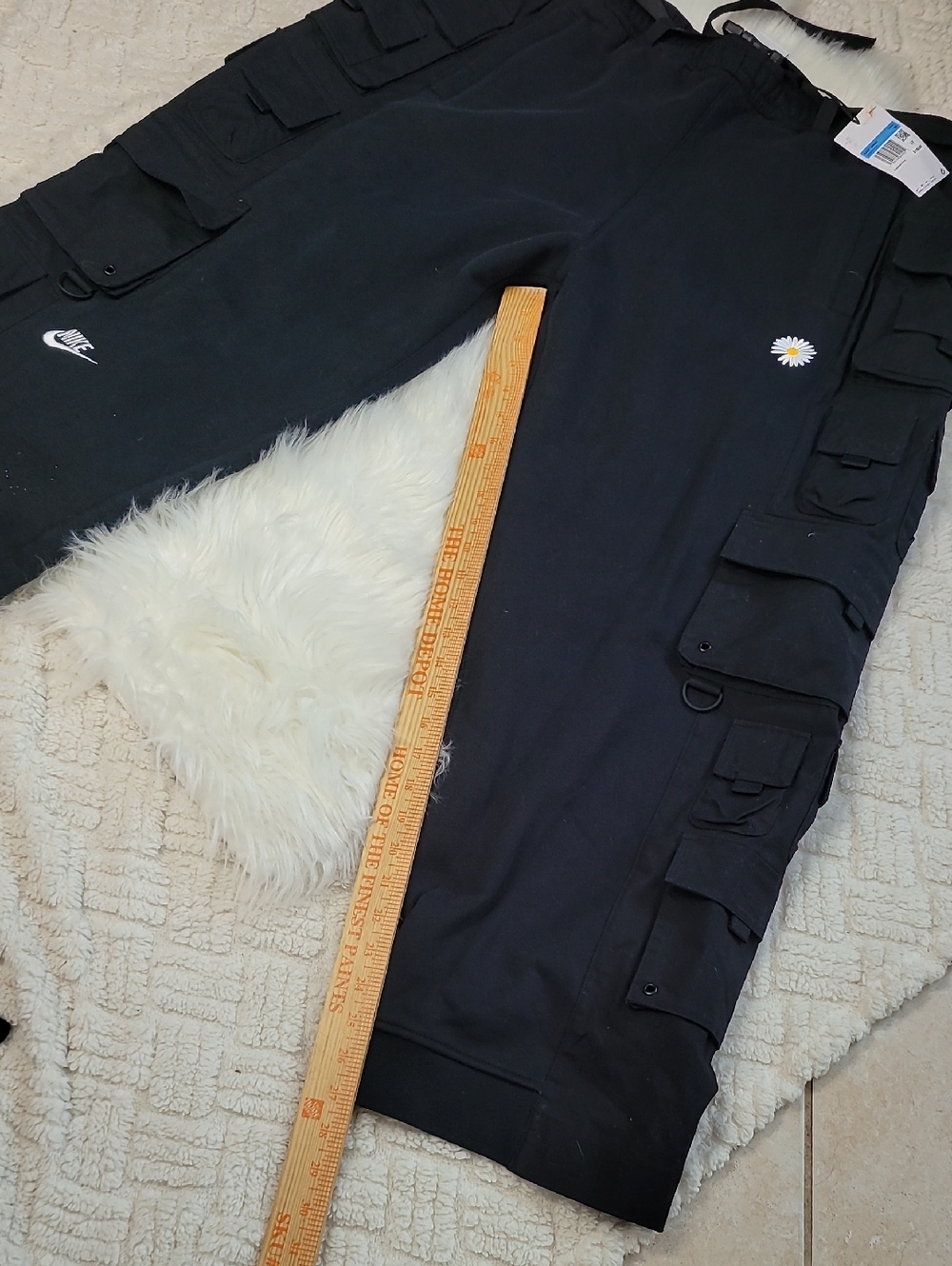 Nike x Peaceminusone G Dragon Wide Black Pants Men's Size Medium - Picture 8 of 10
